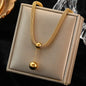 Exaggerated Gold Thick Chain Necklace — 316L Stainless Steel Waterproof | Women