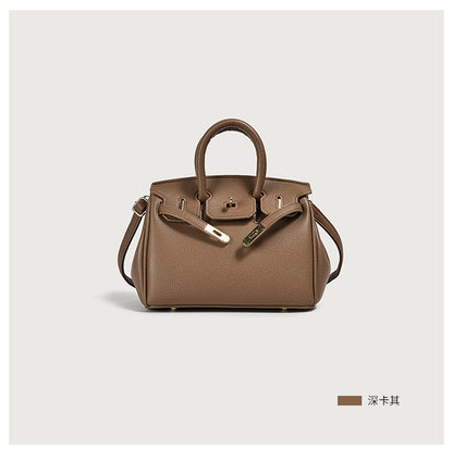 Vegan PU Leather Classic Tote Bag — Top Handle Luxury Handbag | Women