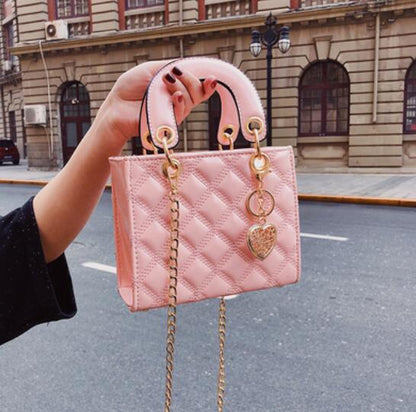 Lingge Quilted Chain Shoulder Bag — Patent Leather Designer Crossbody | Women