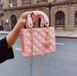 Lingge Quilted Chain Shoulder Bag — Patent Leather Designer Crossbody | Women