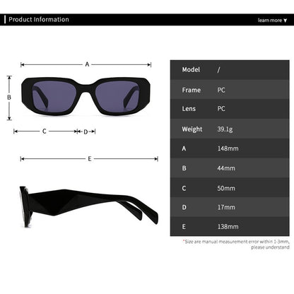 Luxury Small Frame Square Sunglasses — Vintage Designer Style | Unisex