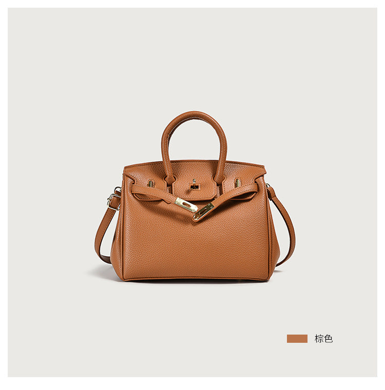 Vegan PU Leather Classic Tote Bag — Top Handle Luxury Handbag | Women