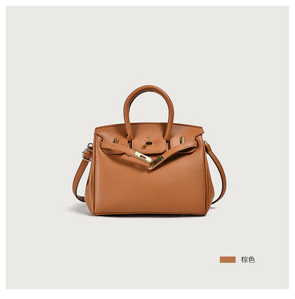 Vegan PU Leather Classic Tote Bag — Top Handle Luxury Handbag | Women