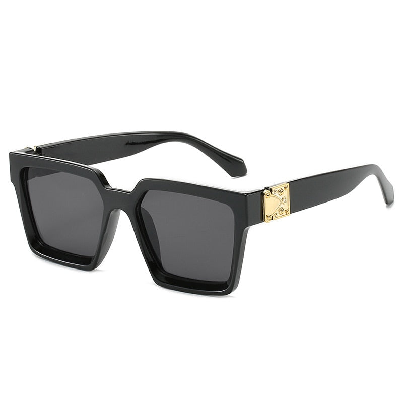 Oversized Square Mirror Sunglasses — Luxury Brand Style | Unisex