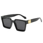 Oversized Square Mirror Sunglasses — Luxury Brand Style | Unisex