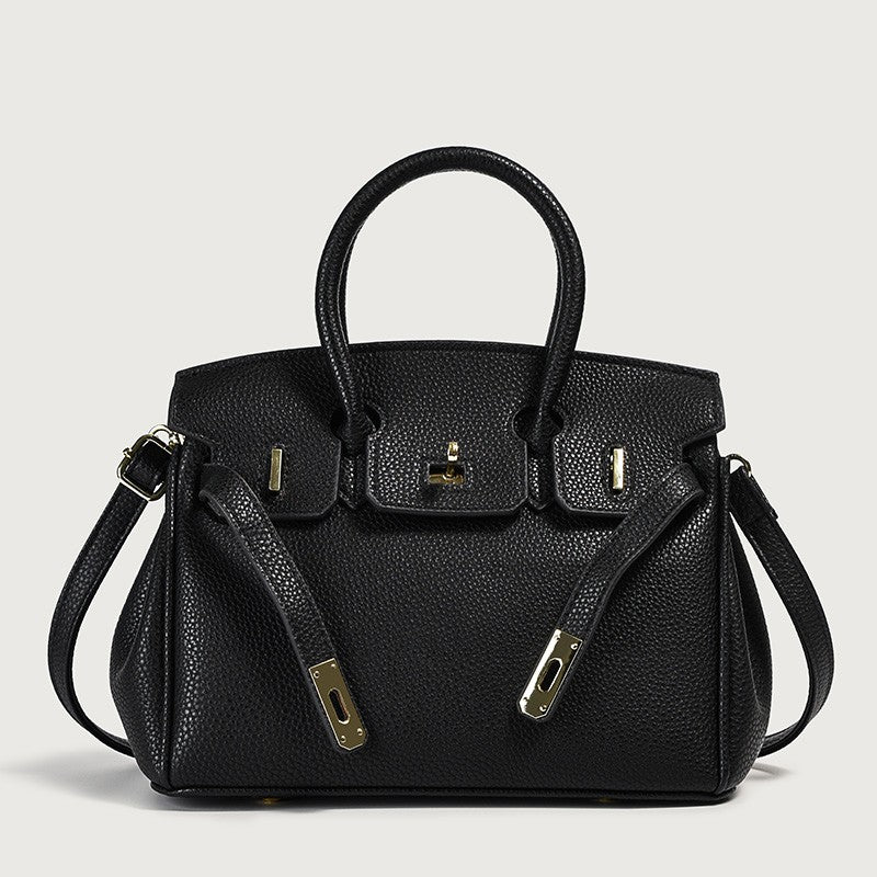 Vegan PU Leather Classic Tote Bag — Top Handle Luxury Handbag | Women