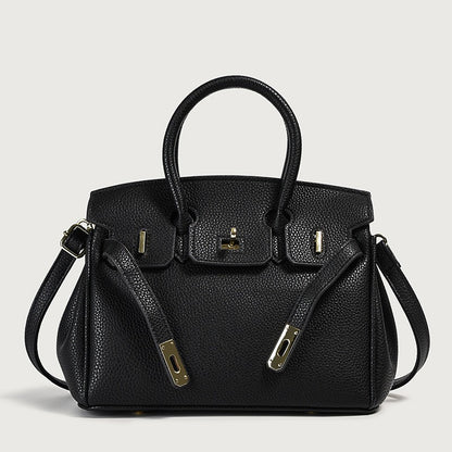 Vegan PU Leather Classic Tote Bag — Top Handle Luxury Handbag | Women