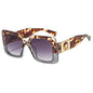 Trendy Two-Tone Box Frame Sunglasses — Internet Celebrity Style | Women