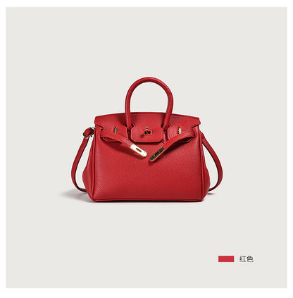 Vegan PU Leather Classic Tote Bag — Top Handle Luxury Handbag | Women