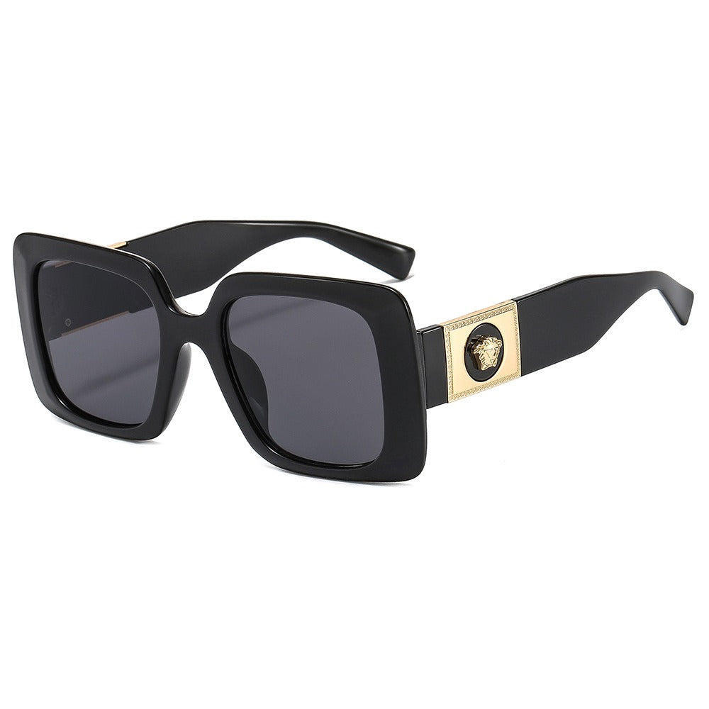 Trendy Two-Tone Box Frame Sunglasses — Internet Celebrity Style | Women