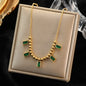 Exaggerated Gold Thick Chain Necklace — 316L Stainless Steel Waterproof | Women