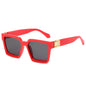 Oversized Square Mirror Sunglasses — Luxury Brand Style | Unisex