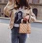Lingge Quilted Chain Shoulder Bag — Patent Leather Designer Crossbody | Women
