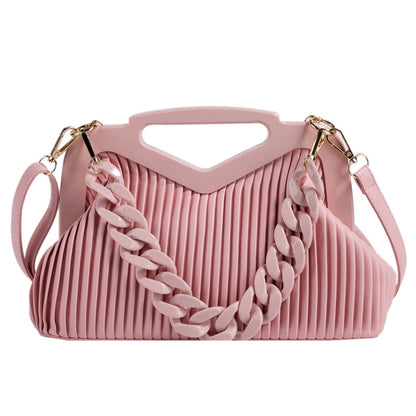 Pleated Triangle Shoulder Bag — Designer-Inspired Crossbody & Clutch | Women