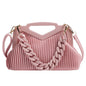 Pleated Triangle Shoulder Bag — Designer-Inspired Crossbody & Clutch | Women