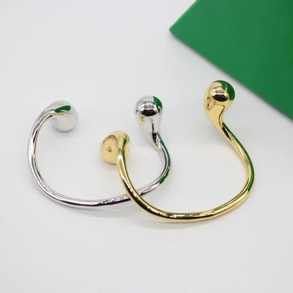 European Designer Water Drop Bracelet — Gold & Silver Adjustable | Women