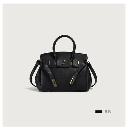 Vegan PU Leather Classic Tote Bag — Top Handle Luxury Handbag | Women