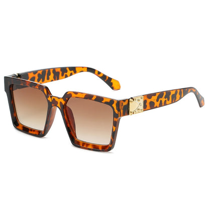 Oversized Square Mirror Sunglasses — Luxury Brand Style | Unisex
