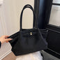Velvet Suede Tote Bag — Large Capacity Retro Commuter Handbag | Women