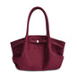Velvet Suede Tote Bag — Large Capacity Retro Commuter Handbag | Women