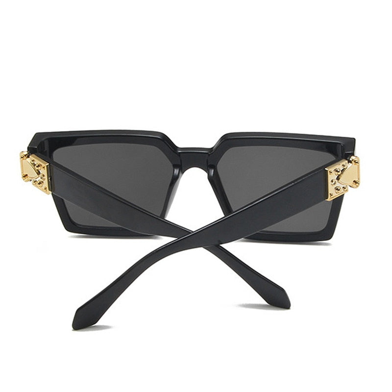 Oversized Square Mirror Sunglasses — Luxury Brand Style | Unisex