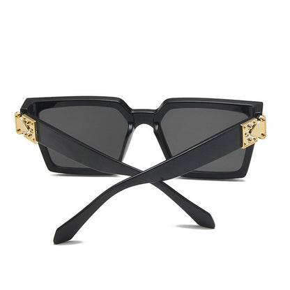 Oversized Square Mirror Sunglasses — Luxury Brand Style | Unisex