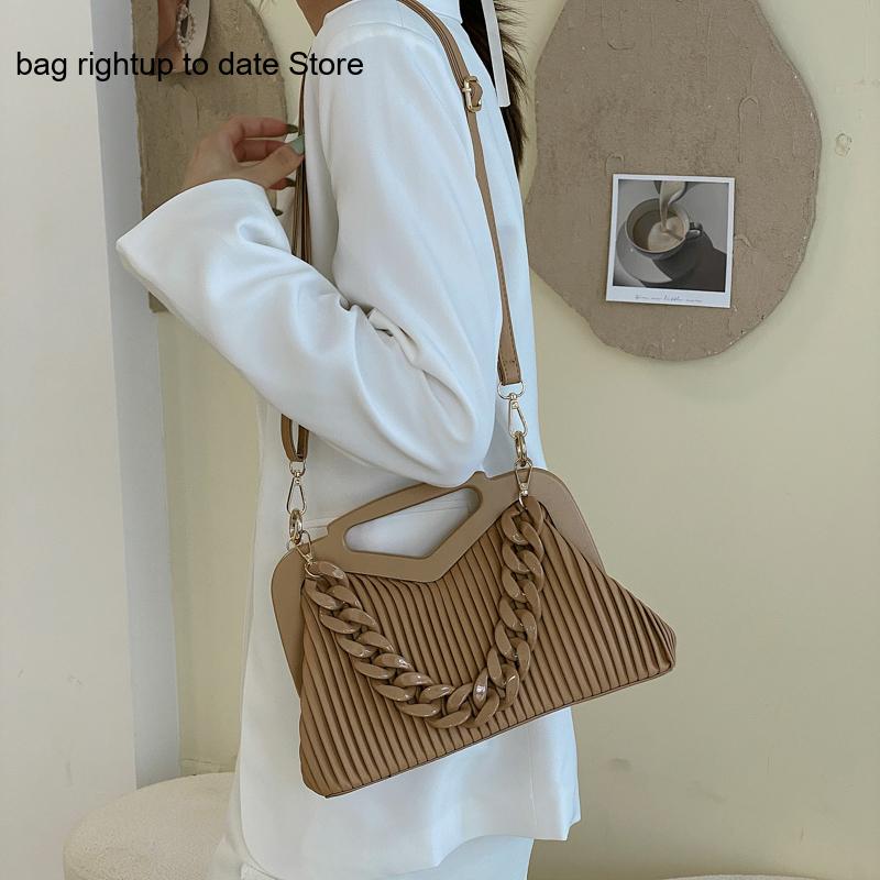 Pleated Triangle Shoulder Bag — Designer-Inspired Crossbody & Clutch | Women
