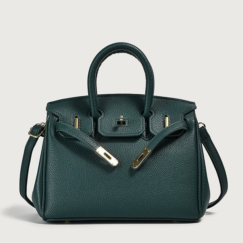 Vegan PU Leather Classic Tote Bag — Top Handle Luxury Handbag | Women