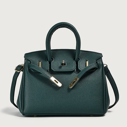 Vegan PU Leather Classic Tote Bag — Top Handle Luxury Handbag | Women