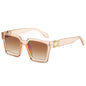 Oversized Square Mirror Sunglasses — Luxury Brand Style | Unisex