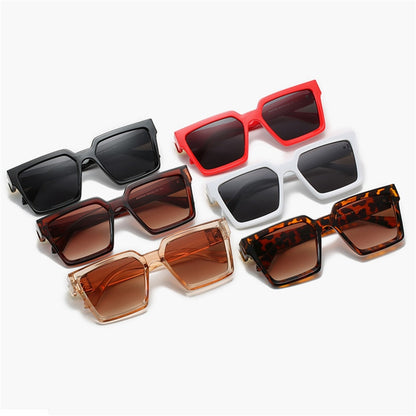 Oversized Square Mirror Sunglasses — Luxury Brand Style | Unisex