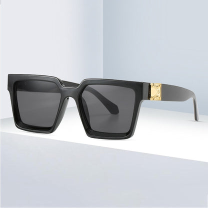 Oversized Square Mirror Sunglasses — Luxury Brand Style | Unisex