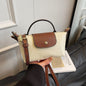 Mini Dumpling Crossbody Bag — Color-Block Nylon Phone Bag | Women 2025