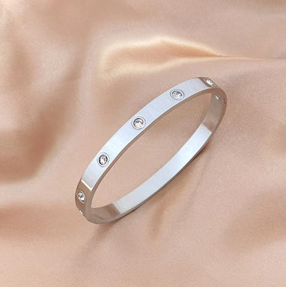 Minimalist Titanium Steel Bracelet — Non-Fading European Luxury Style | Women