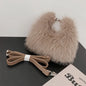 Plush Faux Fur Box Bag — Fluffy Shoulder, Crossbody & Clutch | Women