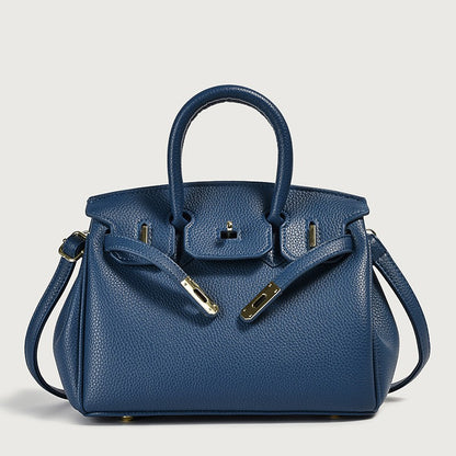 Vegan PU Leather Classic Tote Bag — Top Handle Luxury Handbag | Women