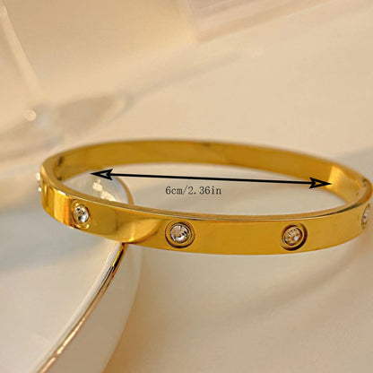 Minimalist Titanium Steel Bracelet — Non-Fading European Luxury Style | Women