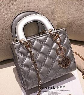 Lingge Quilted Chain Shoulder Bag — Patent Leather Designer Crossbody | Women