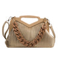 Pleated Triangle Shoulder Bag — Designer-Inspired Crossbody & Clutch | Women