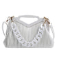 Pleated Triangle Shoulder Bag — Designer-Inspired Crossbody & Clutch | Women
