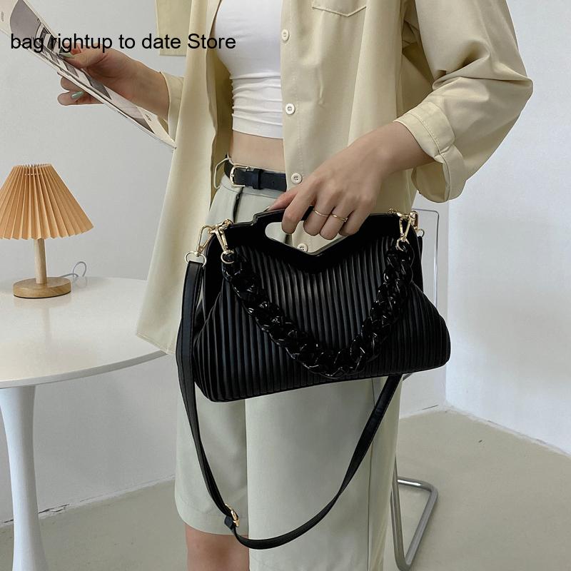 Pleated Triangle Shoulder Bag — Designer-Inspired Crossbody & Clutch | Women