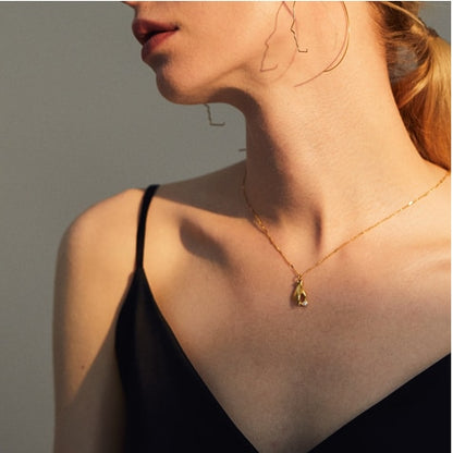 18K Gold Plated Lady Hand Zircon Choker Necklace — 316L Steel | Women & Girls
