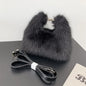 Plush Faux Fur Box Bag — Fluffy Shoulder, Crossbody & Clutch | Women