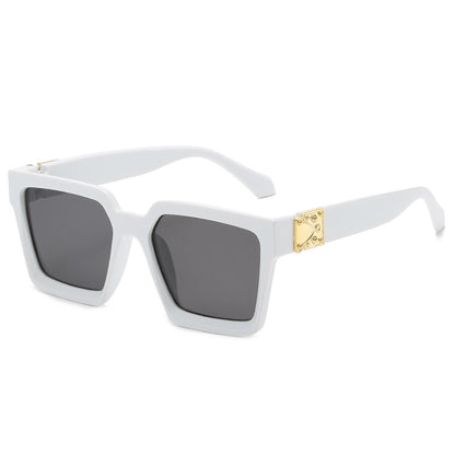 Oversized Square Mirror Sunglasses — Luxury Brand Style | Unisex