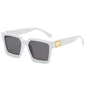Oversized Square Mirror Sunglasses — Luxury Brand Style | Unisex