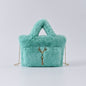 Faux Rabbit Fur Plush Handbag — Large Capacity Shoulder & Crossbody | Women