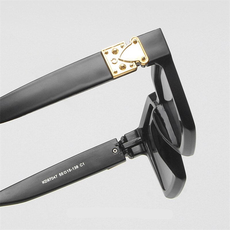 Oversized Square Mirror Sunglasses — Luxury Brand Style | Unisex
