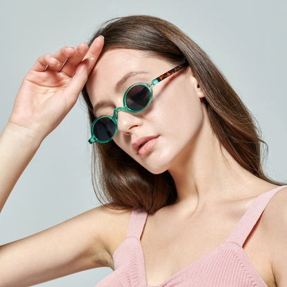 Trendy Two-Tone Box Frame Sunglasses — Internet Celebrity Style | Women