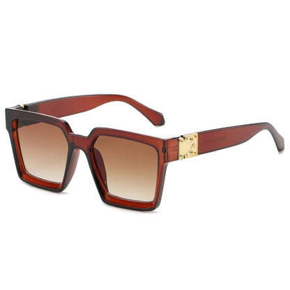 Oversized Square Mirror Sunglasses — Luxury Brand Style | Unisex