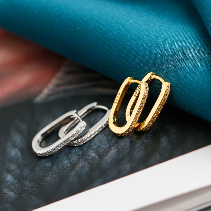 New 925 Sterling Silver Gold Hoop Earrings For Women Luxury Fine Small Huggie Earring Designer Origin Fashion Jewelry Gifts 2021